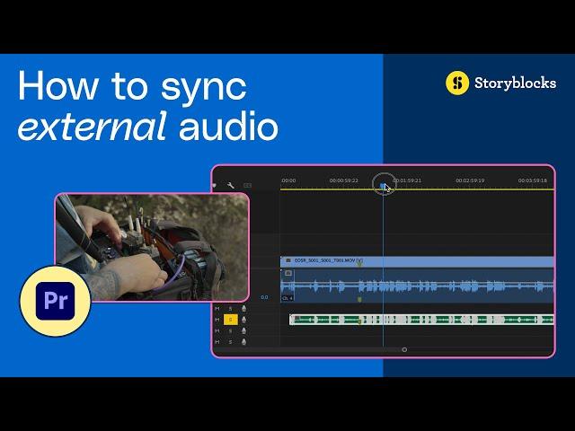 How to sync audio in Premiere Pro (Tutorial)