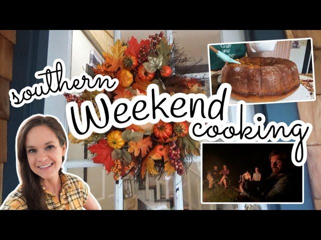 Apple Cider meets Pumpkin Donut CAKE! | Fall Baking & a Family Visit at Moss Family Kitchen!