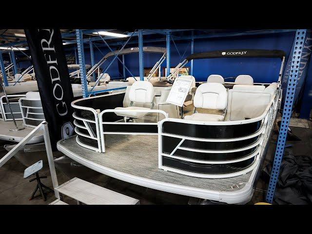 All New! Godfrey 1886 Sweetwater Fishing Pontoon (Walk Around)