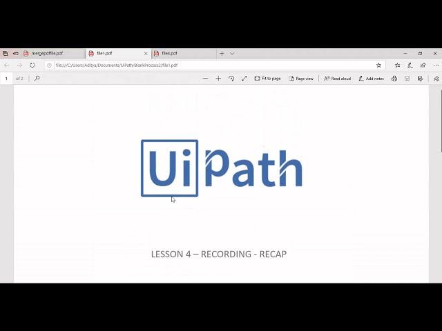 How to split a large pdf into multiple pdf's using UiPath | RPA LEARNERS | PDF AUTOMATION