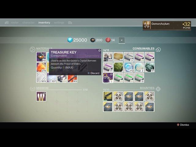Destiny - What Are Treasure Keys & What Are They Used For? House of Wolves Prison Of Elders!