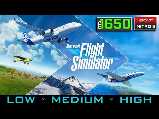 Microsoft Flight Simulator - GTX 1650 Benchmark | Acer Nitro 5 Gaming Test | Ryzen 5 3550H