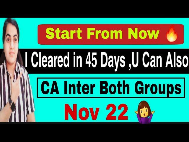 I Cleared CA Exams  in 45 Days , So U Can Also Do It ‍️| CA Learners