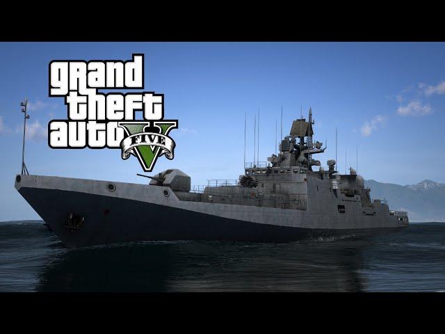 GTA V Russian Warship Admiral Grigorovich Frigate [MOD]