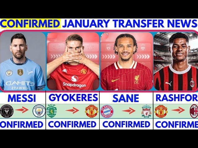 THE LATEST CONFIRMED TRANSFER NEWS AND RUMOURS TRANSFERS 2025|GYOKERES,RASHFORD,SANE,MESSI