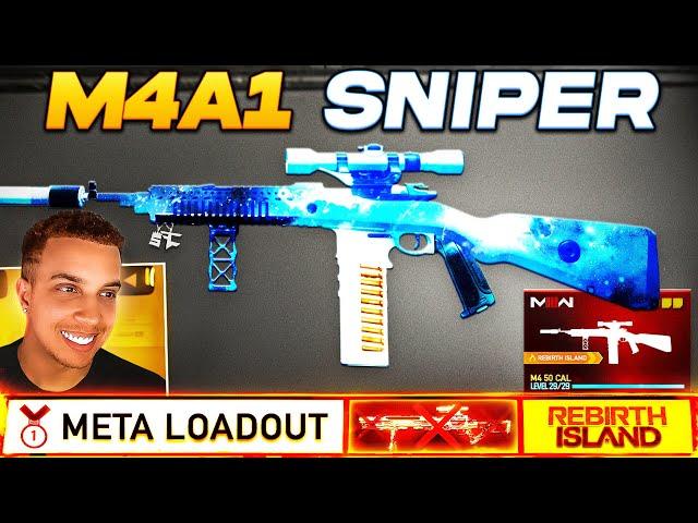 The NEW M4A1 SNIPER on Warzone Rebirth Island!  (META LOADOUT)