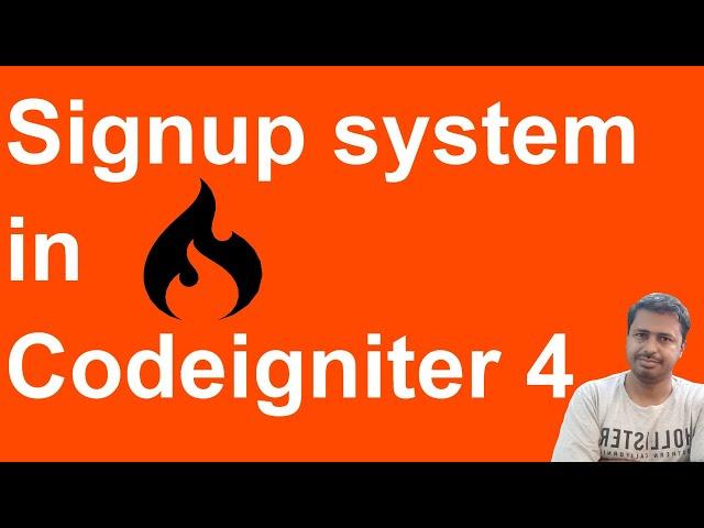 Registration system in Codeigniter | Registration with Session in Codeigniter 4 | Signup login in ci