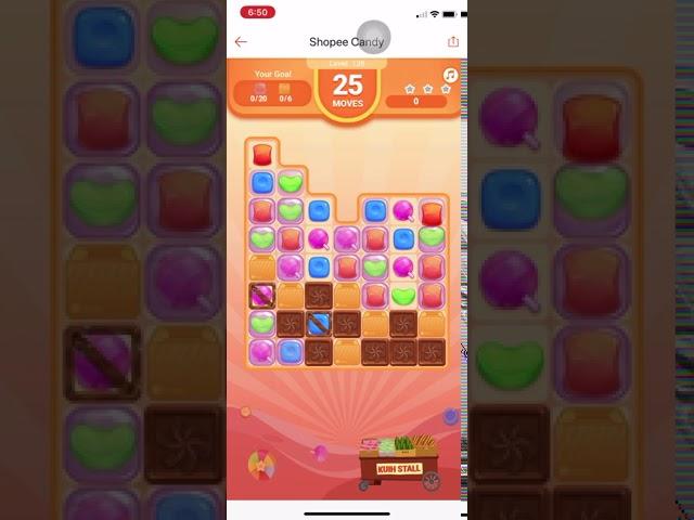 Shopee Candy Level 126, 3 Stars Tricks