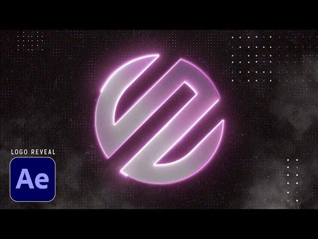 Retro Neon Logo Reveal Animation | After Effects Tutorial