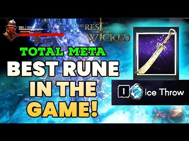 Best Rune in No Rest for the Wicked 100% Meta! (Risen Blade's Ice Throw)