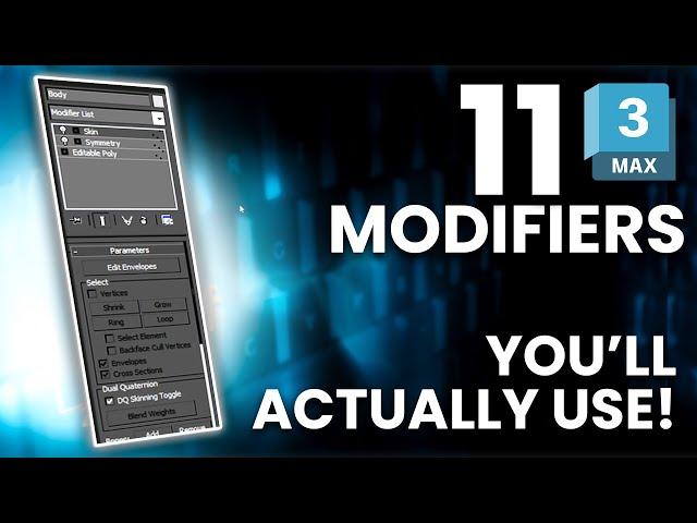 11 Essential 3ds Max Modifiers You’ll Actually Use!