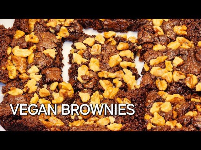 Easy Vegan Brownies With Walnuts