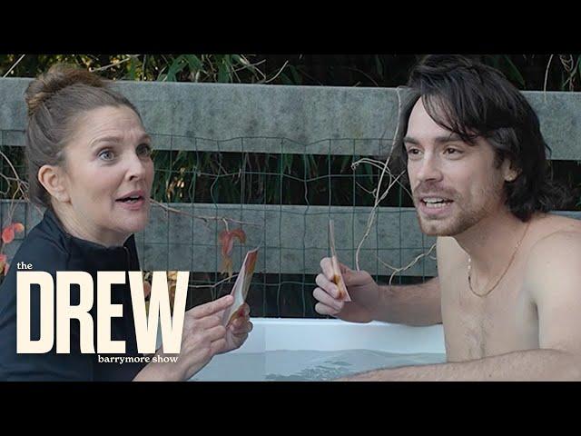 Caleb Simpson Reacts to Cold Plunge Challenge with Drew Barrymore | The Drew Barrymore Show