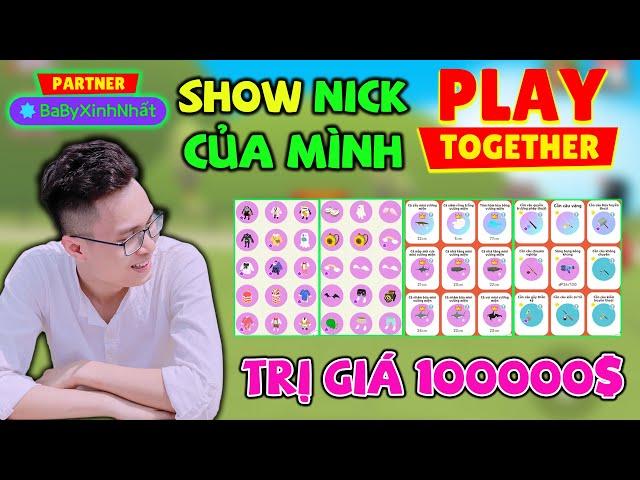 Play Together | Show Nick Của Mạnh CFM Xem Có Những Món Đồ Gì Mà Ai Cũng Muốn..Ahihi