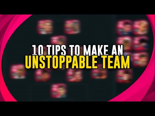 10 Tips To Make An Unstoppable Team In Pes 2021 Mobile