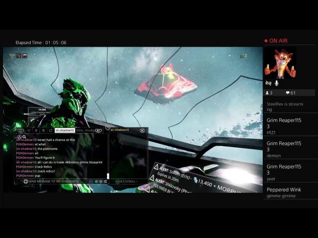 Warframe  | PGNDemon 300!!!!! subs