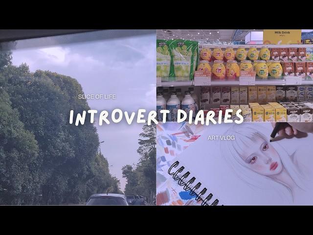 ART VLOG (｢`･ω･)｢ slice of life - introvert diaries yuhuuuu ヘ(￣ω￣ヘ)