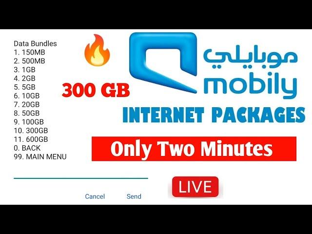 Saudi Arabia Mobily Sim Internet Package // Mobily package Offer /  @HiSaddam