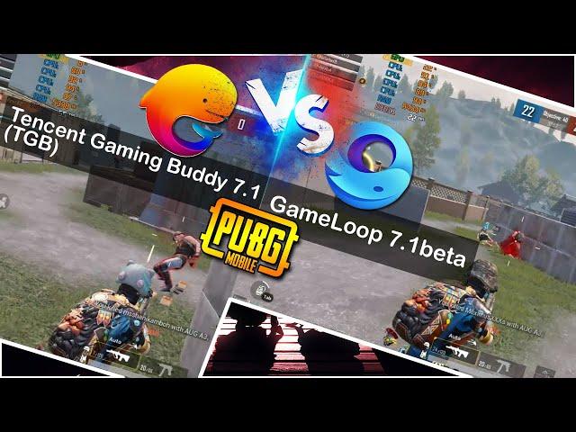 TGB 7.1 Vs Gameloop 7.1 - Side by Side Screen Performance test in PUBG Mobile