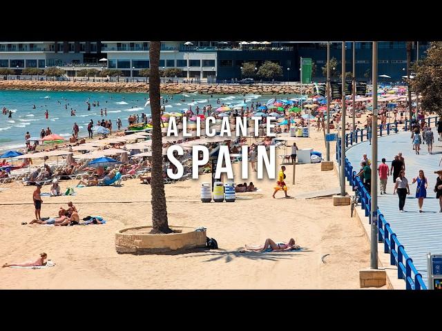 Alicante  Spain - Walking Tour Summer 2024 [4K 60 FPS]