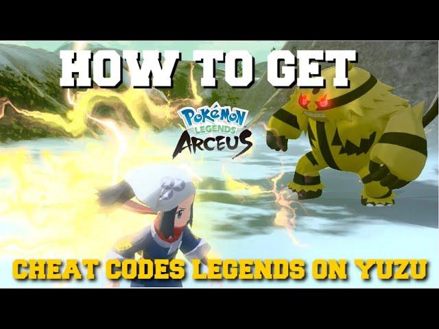 HOW TO SETUP CHEAT CODES FOR POKEMON LEGENDS ARCEUS WITH CHEAT ENGINE FOR YUZU EMULATOR GUIDE!