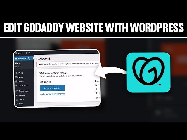 How To Edit GoDaddy Website With WordPress 2024! (Full Tutorial)