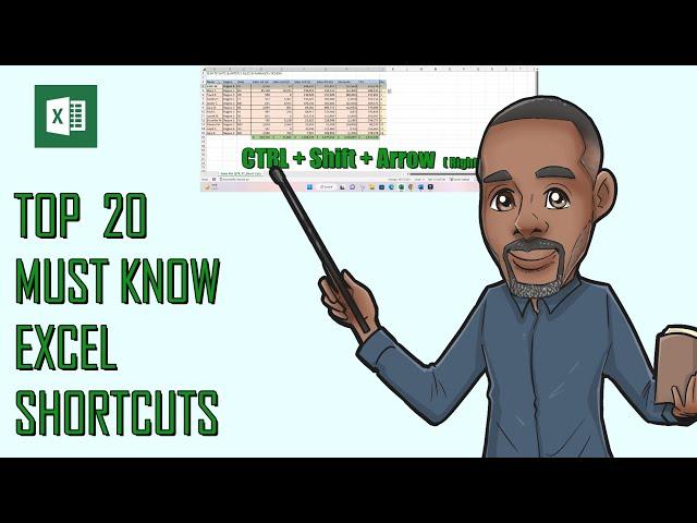 20 Must Know Excel ShortCuts | Save time and Increase Productivity