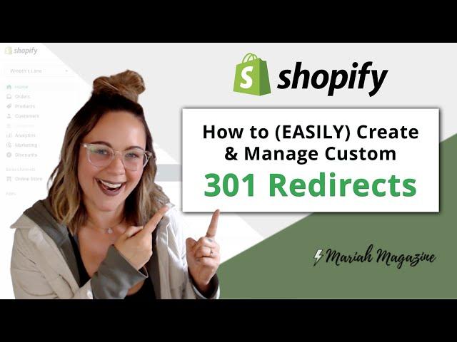 How to Create Custom 301 URL Redirects in Shopify | Create & Manage Redirects on Shopify