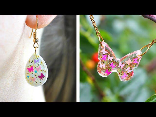 4 Most Amazing DIY ideas from epoxy resin/ cutest jewelry DIY/ Fancy resin ideas