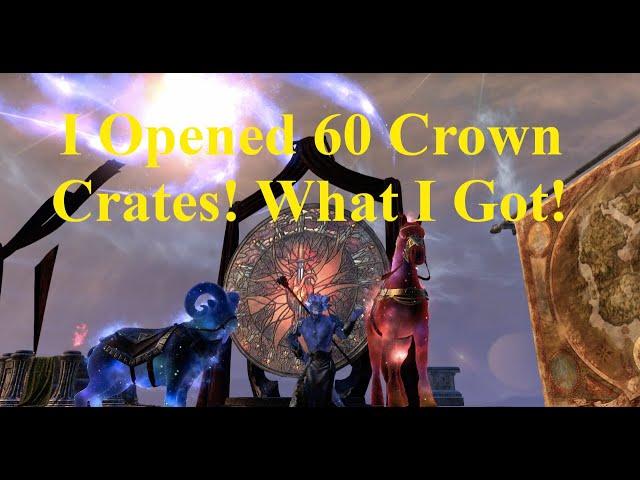 ESO I Opened Sixty Crown Crates This is What I Got