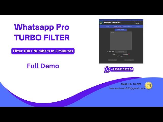 How To Filter Whatsapp Number |  Whatsapp Super Filter | Filter Unlimited numbers | Turbo Filter |