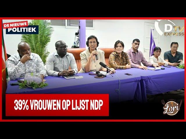  De Nieuwe Politiek LIVE • NDP presenteert kandidatenlijst (Suriname)