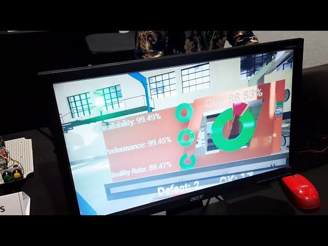 Digital Twin 3D OEE Monitoring with Unreal Engine