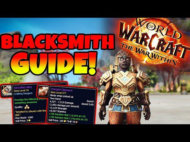 The War Within BLACKSMITHING Guide - Everything NEW in The War Within (Profession Overview)