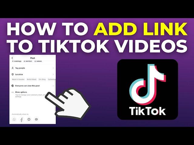 How To Add Link To TikTok Videos (2024)