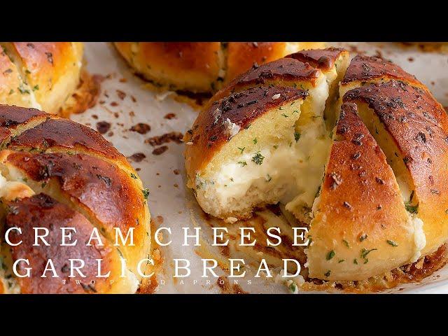 How To Make Korean Cream Cheese Garlic Bread Recipe | Korean Street Food | 육쪽마늘빵