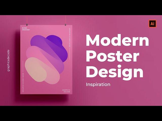 Modern Poster Design Tutorial | Illustrator