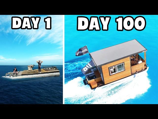 We Spent 100 Days Building our Dream Houseboat!