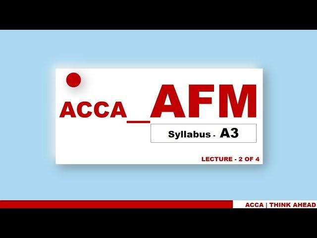 ACCA_AFM | Agency Problems & Corporate Governance • @financeskul