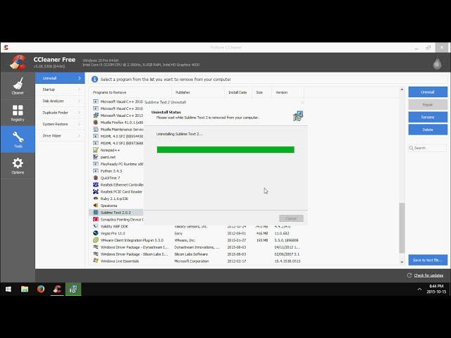 How to Uninstall Programs Using CCleaner