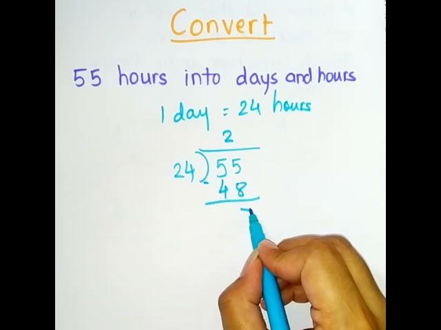 Conversion of hours into days|#$horts By Learn-It Academy 