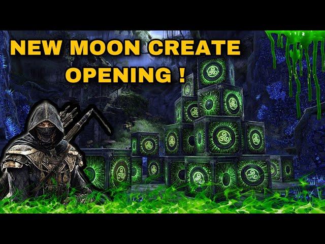 ESO: OPENING (15) NEW MOON CREATES!!( SKINS, COSTUMES, PETS & MOUNTS)
