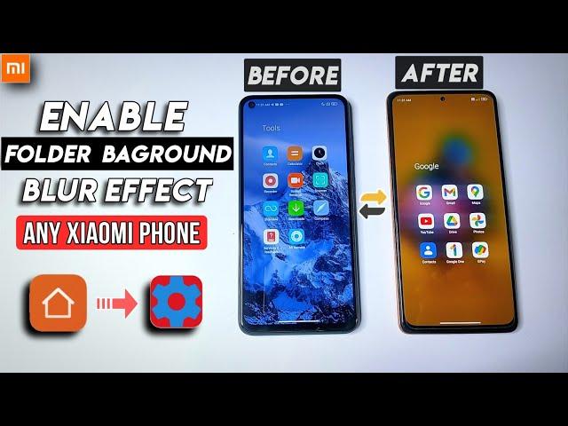 Enable Folder Blur MIUI 12 & MIUI 12.5 Without Root | Enable Folder Baground Blur Any Xiaomi Phone