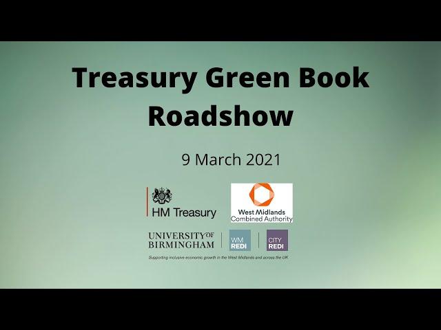 Treasury Green Book Roadshow - Joseph Lowe