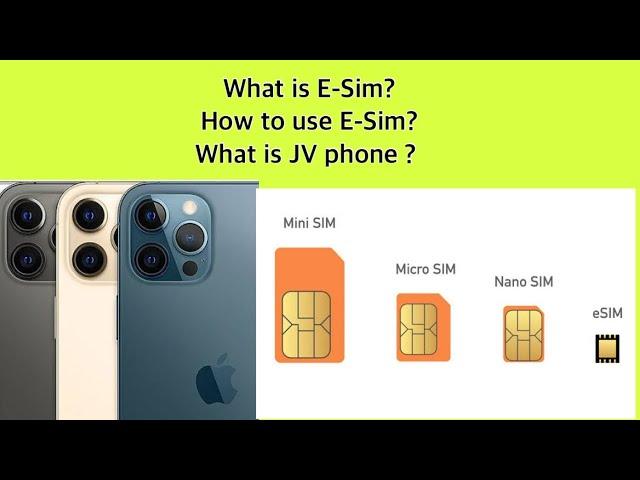 What is E Sim and Jv phone ? How to active E Sim