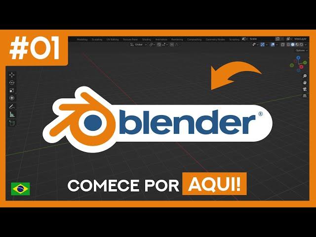 Tutorial de Blender em Português para iniciantes | Aula 01