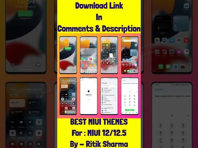 iOS15 Mod Miui 12.5 Theme | iOS15 Mod Miui 12 Theme Video Review |#miuithemes With Download Link