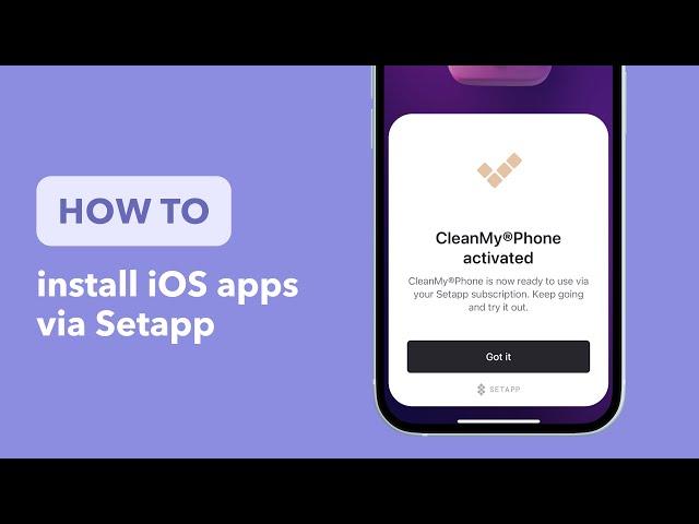 How to install an iOS app via Setapp