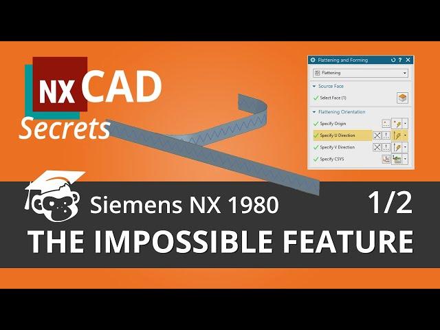 Become a Siemens NX Advanced User - free NX 1980 Tutorial:  "The Impossible Pattern (1/2)"