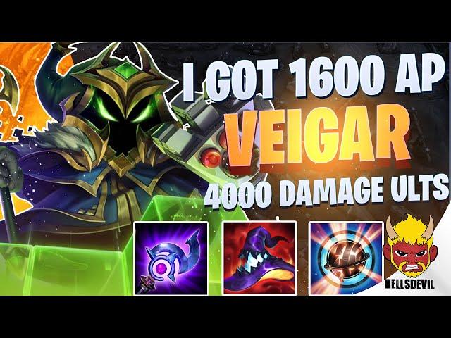 WILD RIFT | I GOT 1600 AP THIS GAME AS VEIGAR!!! | Challenger Veigar Gameplay | Guide & Build